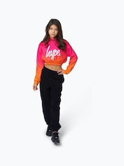 Hype. Mädchen Kapuzensweatshirt mit verblasstem Design, Orange - Bild 4 von 7