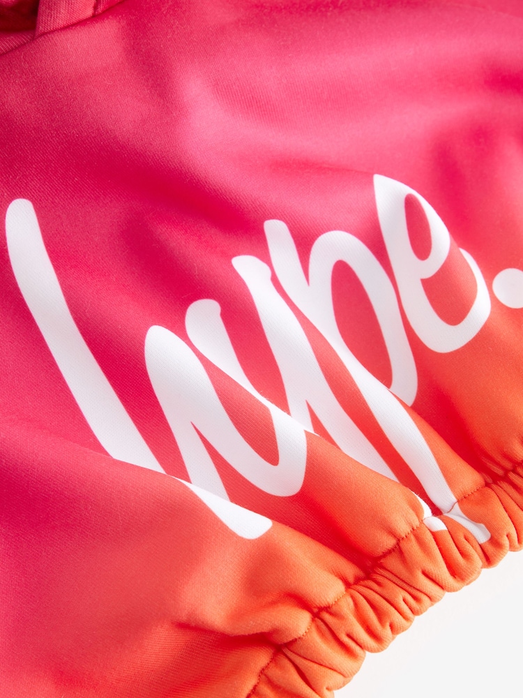 Hype. Mädchen Kapuzensweatshirt mit verblasstem Design, Orange - Bild 7 von 7