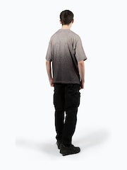 Hype. Boys Multi Speckle Fade Small Script Brown T-Shirt - Image 4 of 8