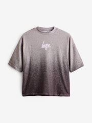 Hype. Boys Multi Speckle Fade Small Script Brown T-Shirt - Image 6 of 8