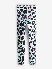 Hype. Girls Multi Ice Leopard Black Leggings - Image 2 of 3
