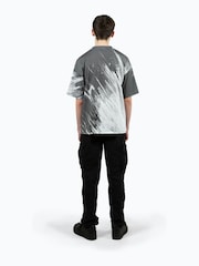 Hype. Boys Gery Multi Scratch Script T-Shirt - Image 4 of 8