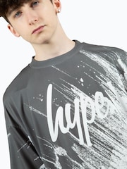 Hype. Boys Gery Multi Scratch Script T-Shirt - Image 5 of 8