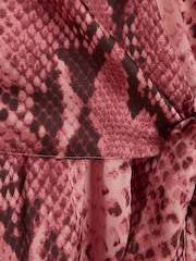 River Island Pink Knot Front Overlay Mini Dress - Image 6 of 6