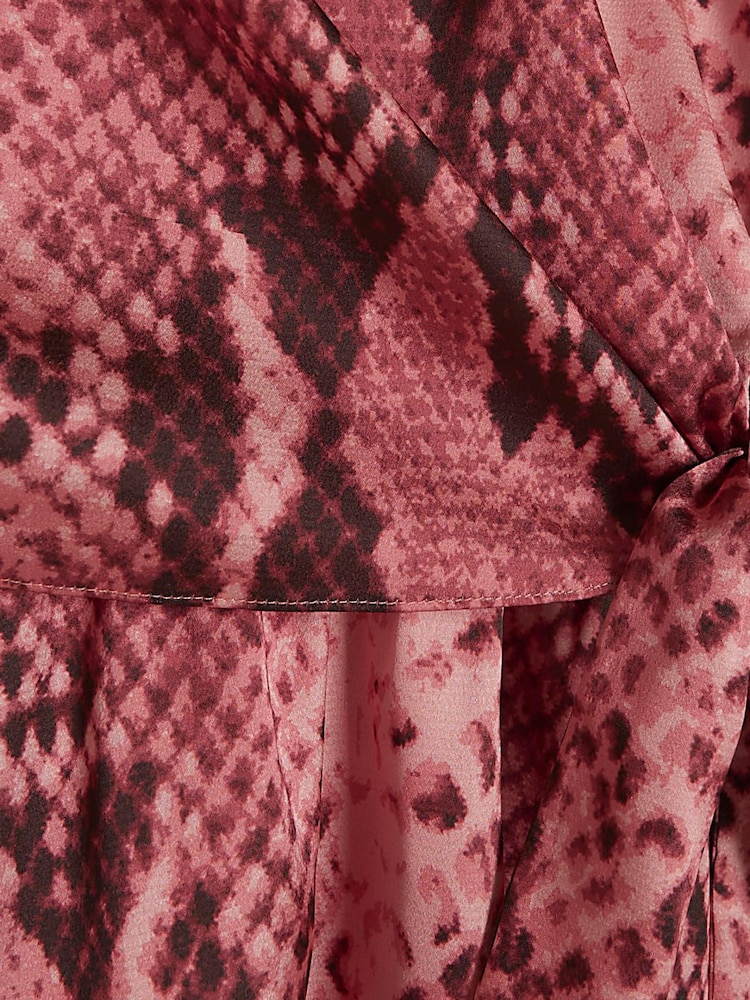 River Island Pink Knot Front Overlay Mini Dress - Image 6 of 6