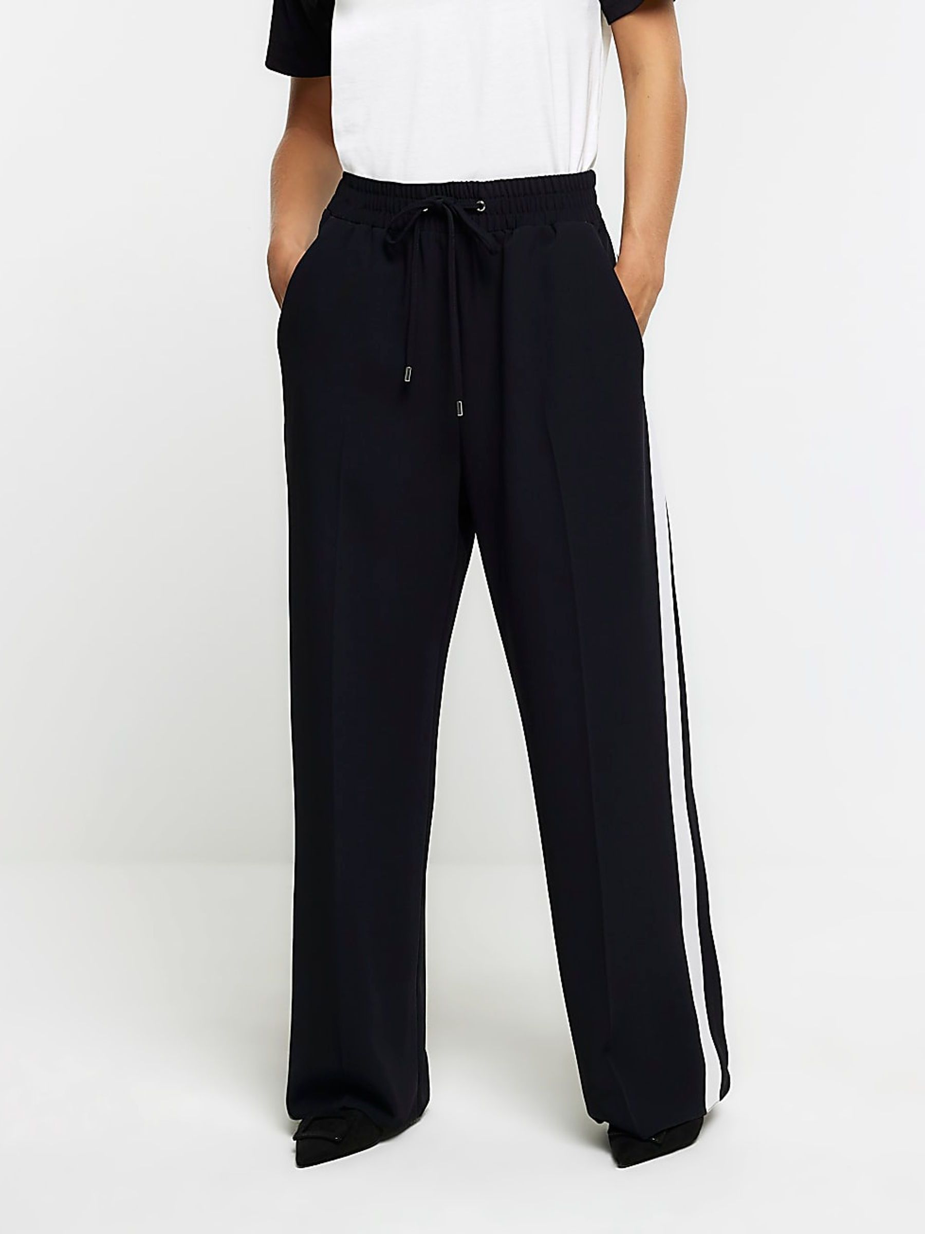 Wide leg joggers petite cheap