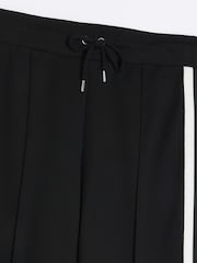 River Island Black Tailored Wide Leg Side Stripe Joggers - Image 8 of 8