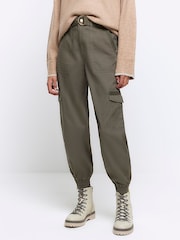 River Island Cargo-Hose mit Gürtel und Bündchen - Bild 1 von 6