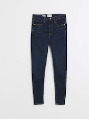 Blugi skinny cu talie înaltă și efect de sculptare River Island - Imaginea 4 din 6