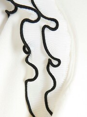 River Island Cream Frill Sleeve Jumper - Image 6 of 6