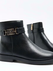River Island Black Riding Ankle Boots - Image 5 of 6