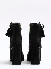 River Island Black Lace Up Corset Boots - Image 3 of 6
