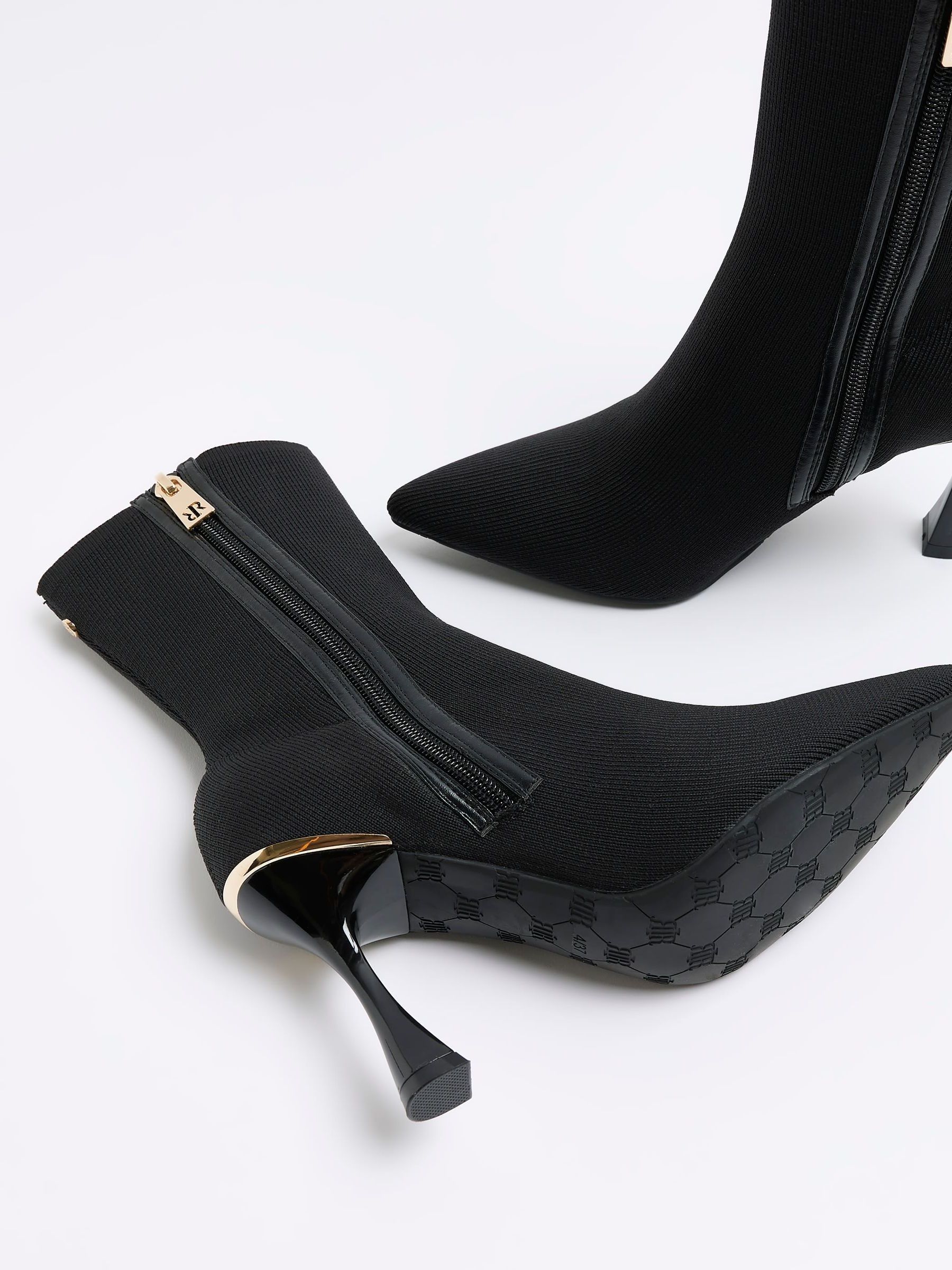 River island black suede ankle boots best sale