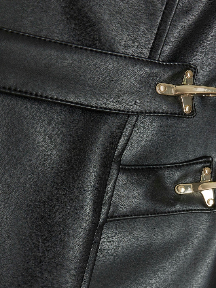 River Island Black Utility Asym Wrap Skirt - Image 6 of 6 River Island Black Utility Asym Wrap Skirt - Image 6 of 6