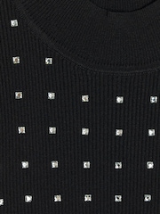 River Island Black Heatseal Bodyfit Dress - Image 6 of 6