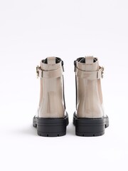 River Island Brown Wide Fit Lace Up Buckle Boots - Image 5 of 6
