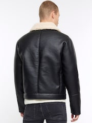 River Island Black Aviator Jacket - Image 2 of 6