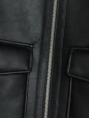 River Island Black Aviator Jacket - Image 6 of 6