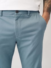 Blue Skinny Fit Stretch Chino Trousers - Image 5 of 9