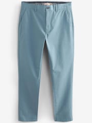 Blue Skinny Fit Stretch Chino Trousers - Image 8 of 9