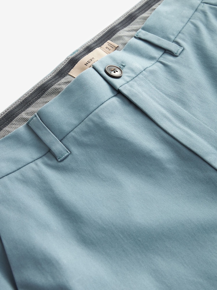 Blue Skinny Fit Stretch Chino Trousers - Image 9 of 9