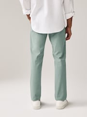 Green Pale Slim Fit Stretch Chinos Trousers - Image 3 of 9