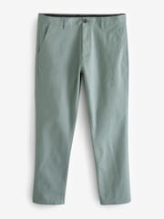 Green Pale Slim Fit Stretch Chinos Trousers - Image 5 of 9