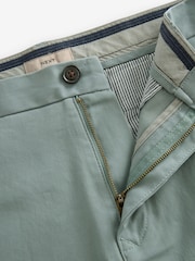 Green Pale Slim Fit Stretch Chinos Trousers - Image 6 of 9