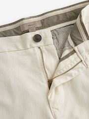 Ecru White Stretch Chino Trousers - Image 8 of 9