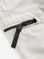 Off White Slim Lightweight Stretch Cargo Utility Trousers - Image 13 of 14