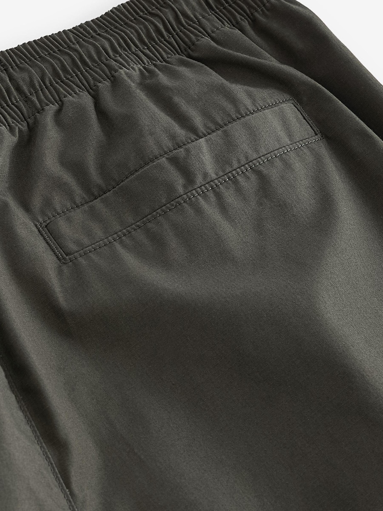 Dark Khaki Green Relaxed Fit Utility Parachute Cargo Trousers - Image 11 of 11 Dark Khaki Green Relaxed Fit Utility Parachute Cargo Trousers - Image 11 of 11