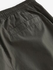Dark Khaki Green Relaxed Fit Utility Parachute Cargo Trousers - Image 8 of 11