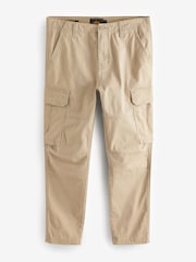Stone Slim Fit Cotton Stretch Cargo Trousers - Image 7 of 10