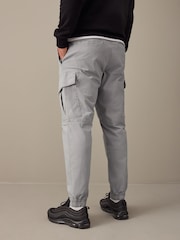 Light Grey Regular Tapered Stretch Utility Cargo Trousers - Image 5 of 13