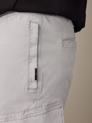 Light Grey Regular Tapered Stretch Utility Cargo Trousers - Image 7 of 13