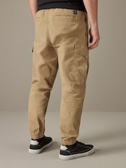 Light Tan Regular Tapered Stretch Utility Cargo Trousers - Image 3 of 11