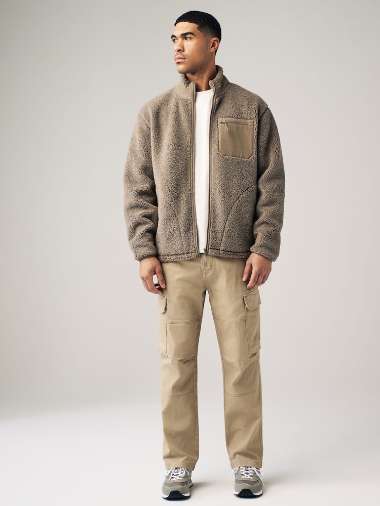 Pierre - Ajustement droit - Pantalon cargo stretch en coton - Image 2 de 11