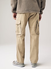 Pierre - Ajustement droit - Pantalon cargo stretch en coton - Image 4 de 11