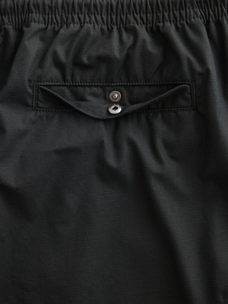 Black Relaxed Fit Utility Parachute Cargo Trousers - Image 13 of 13