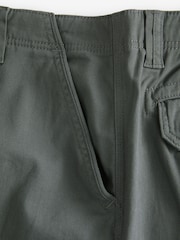 Black/Charcoal Grey Straight Fit Cotton Rich Stretch Cargo Trousers 2 Pack - Image 11 of 13