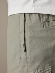 Sage Green Regular Tapered Stretch Utility Cargo Trousers - Image 6 of 10