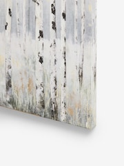 Teal Blue Tree Landscape Canvas Wall Art - Image 3 of 6