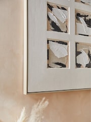 Natural Extra Large Hand Painted Abstract Framed Canvas Wall Art - Image 3 of 6