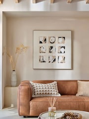 Natural Extra Large Hand Painted Abstract Framed Canvas Wall Art - Image 4 of 6