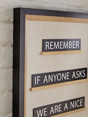 Wood Bronx Normal Family Slogan Framed Wall Art - Image 3 of 5