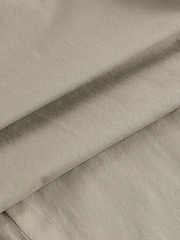 Light Khaki Green Belted Linen Blend Trousers - Image 12 of 12
