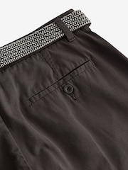 Brown Belted Linen Blend Trousers - Image 11 of 12