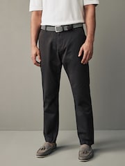 Brown Belted Linen Blend Trousers - Image 4 of 12