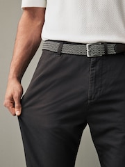 Brown Belted Linen Blend Trousers - Image 6 of 12