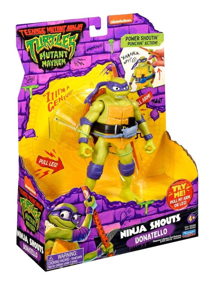 Teenage Mutant Ninja Turtles Movie Ninja Shouts Donatello Action Figure - Image 1 of 7